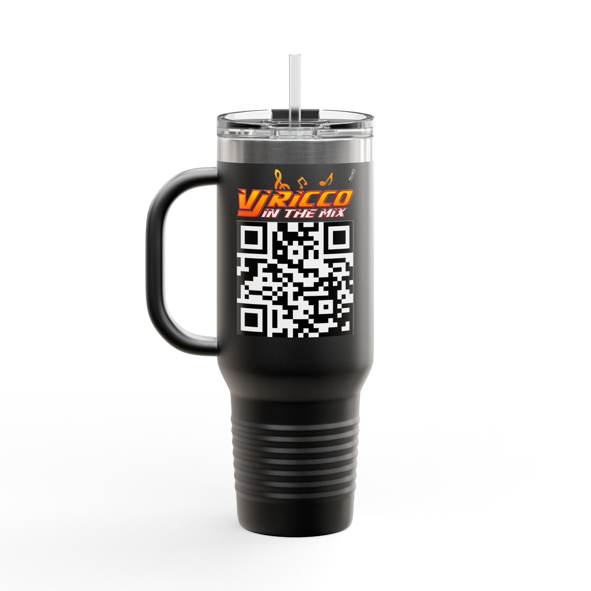 "VJ Ricco"🎤 Insulated Travel Mug - 40oz | Perfect for Music Lovers & On-the-Go Refreshments